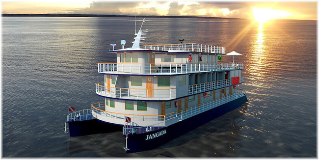 Artist impression of the new riverboat La Jangada (Courtesy Rainforest Cruises)
